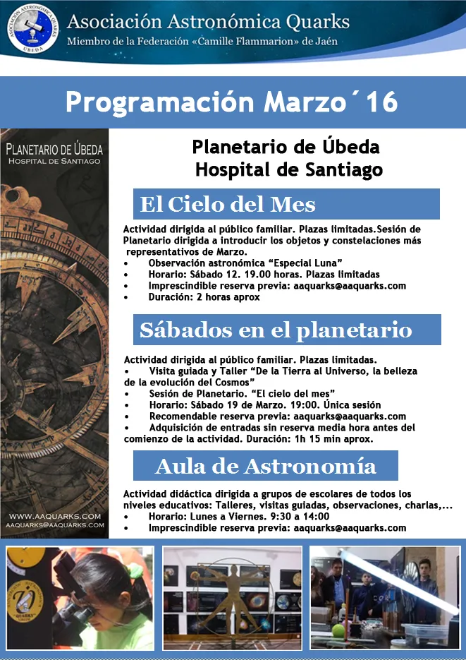 Programacion Marzo 16