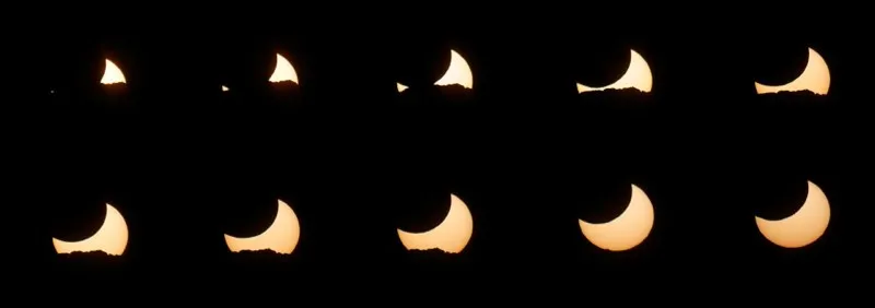 Eclipse parcial de 2011 al amanecer, por Javier Salido