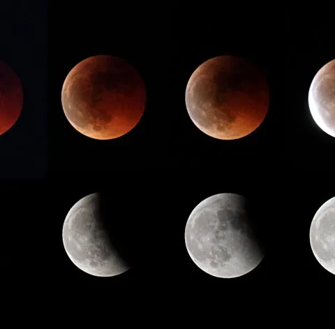 Composición eclipse de Luna — Javier Salido