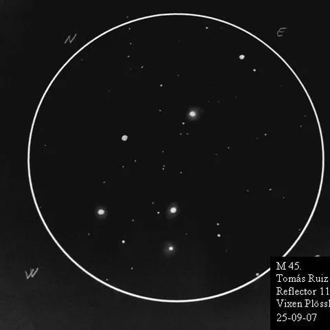Las Pléyades (M45) — Tomás Ruiz