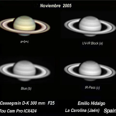 Saturno en color y BN — Varios autores